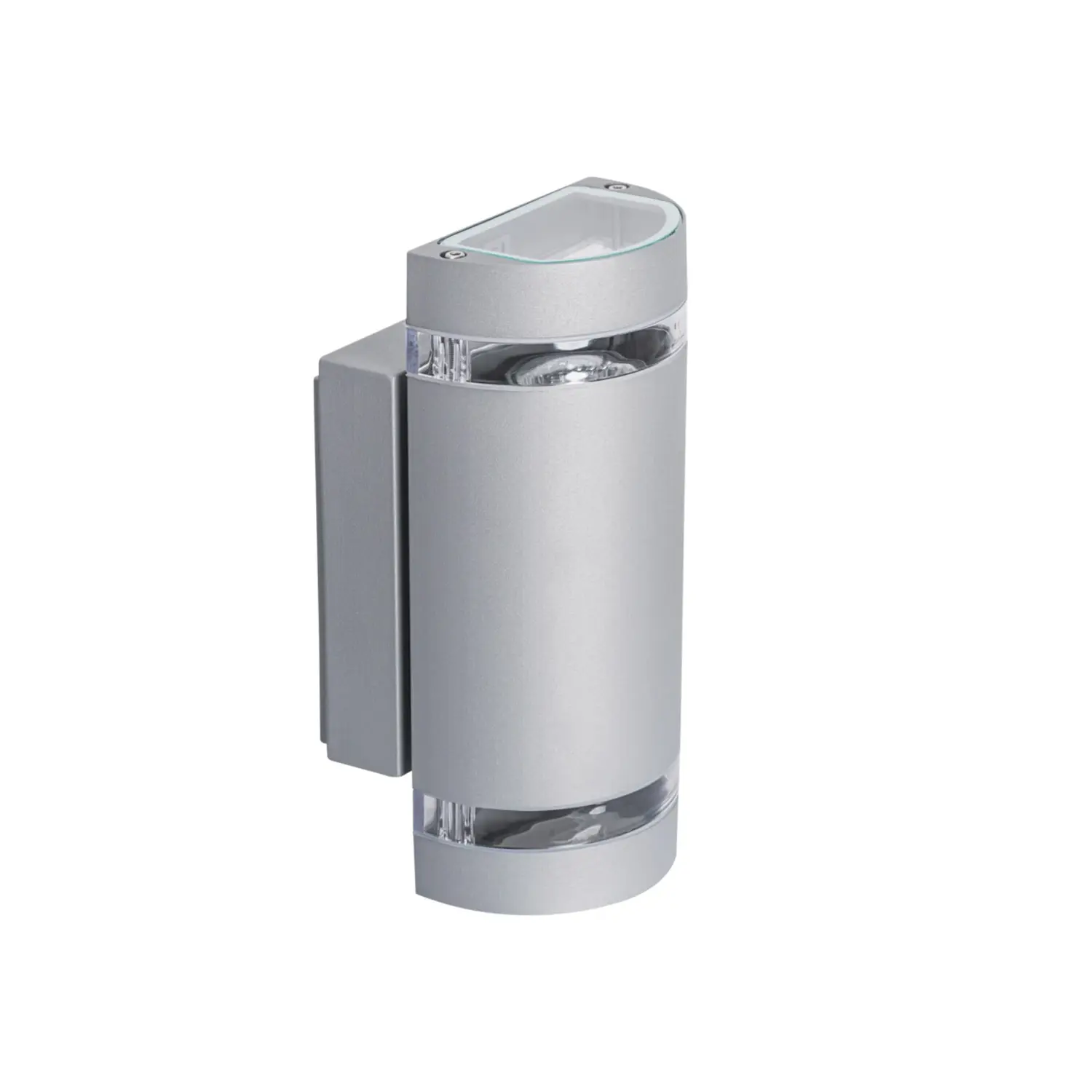 foto del prodotto kanlux lampada da parete giardino gu10 grigio 2 luci tondo