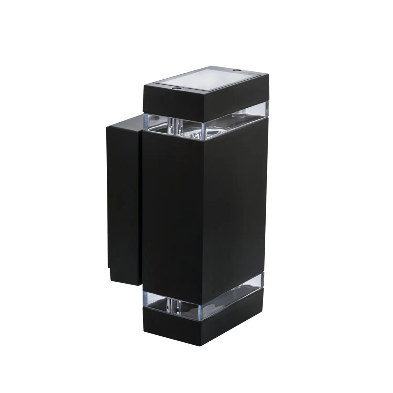 foto del prodotto kanlux lampada da parete giardino gu10 nero 2 luci quadrato