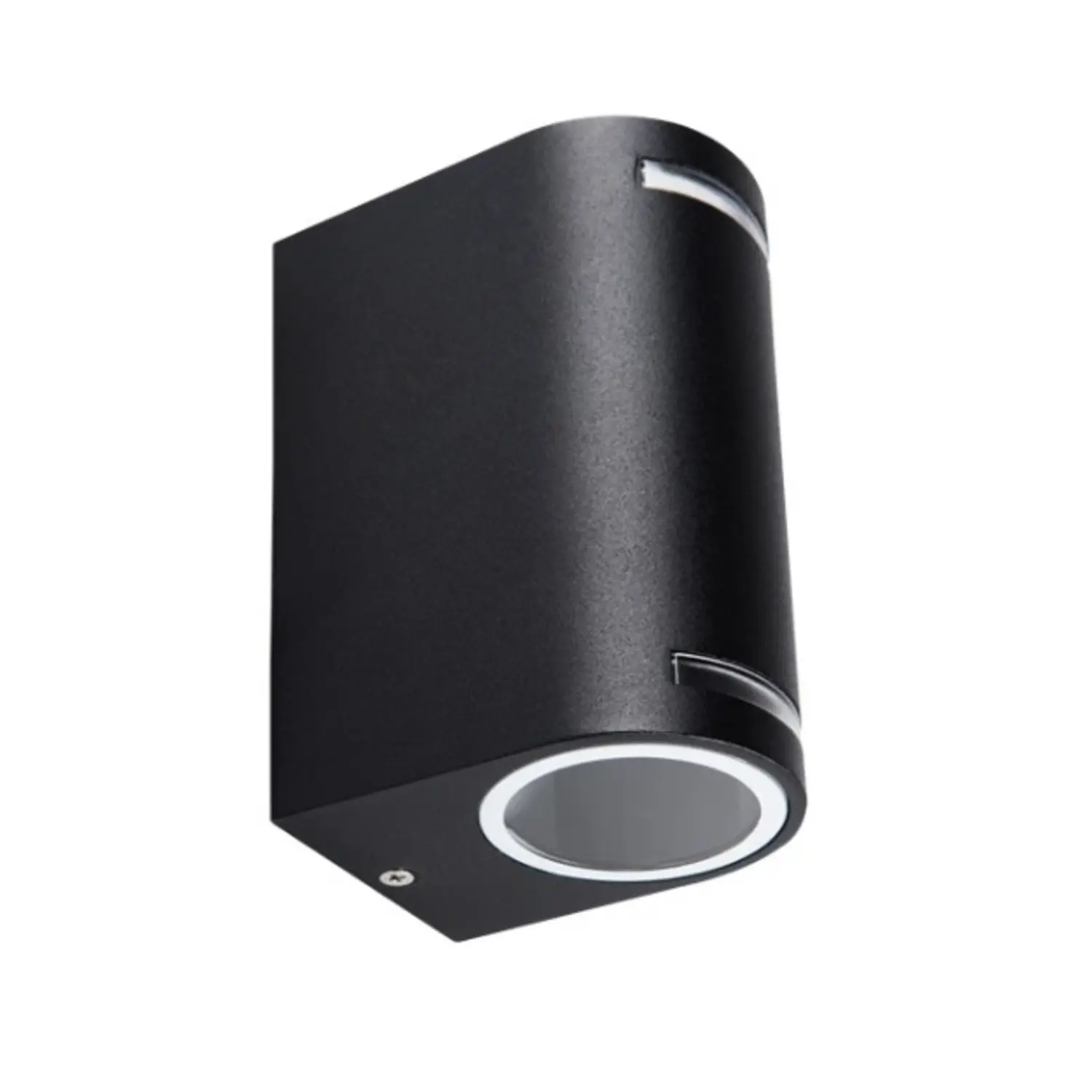 foto del prodotto kanlux lampada da parete muro esterno giardino luce sopra sotto gu10 nero 2 luci