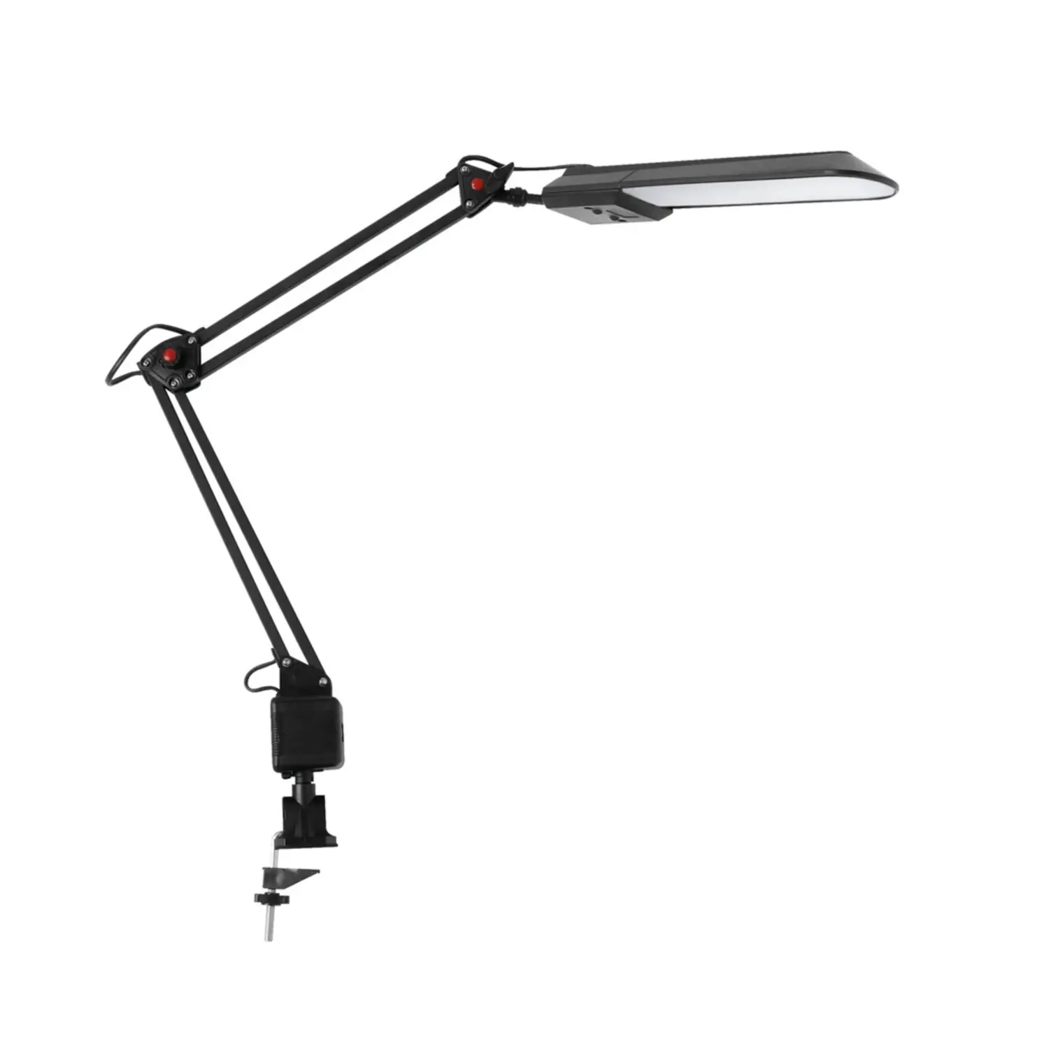 foto del prodotto kanlux lampada da scrivania tavolo led con braccio e morsetto studio 4,8 watt nero