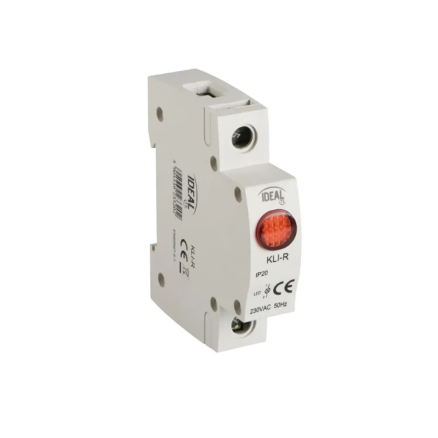 foto del prodotto kanlux lampada spia led presenza rete da quadro barra din luce rossa