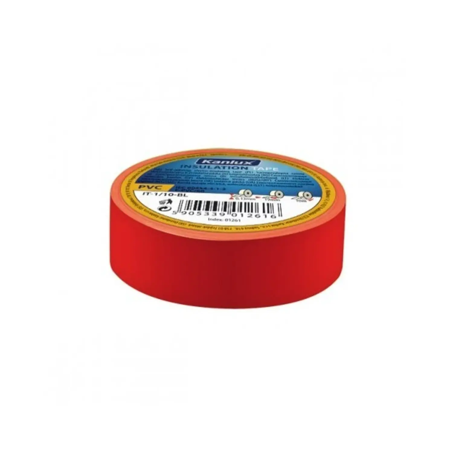 foto del prodotto kanlux nastro isolante adesivo elettricista isolante elettrico 19 mm rosso 20 mt