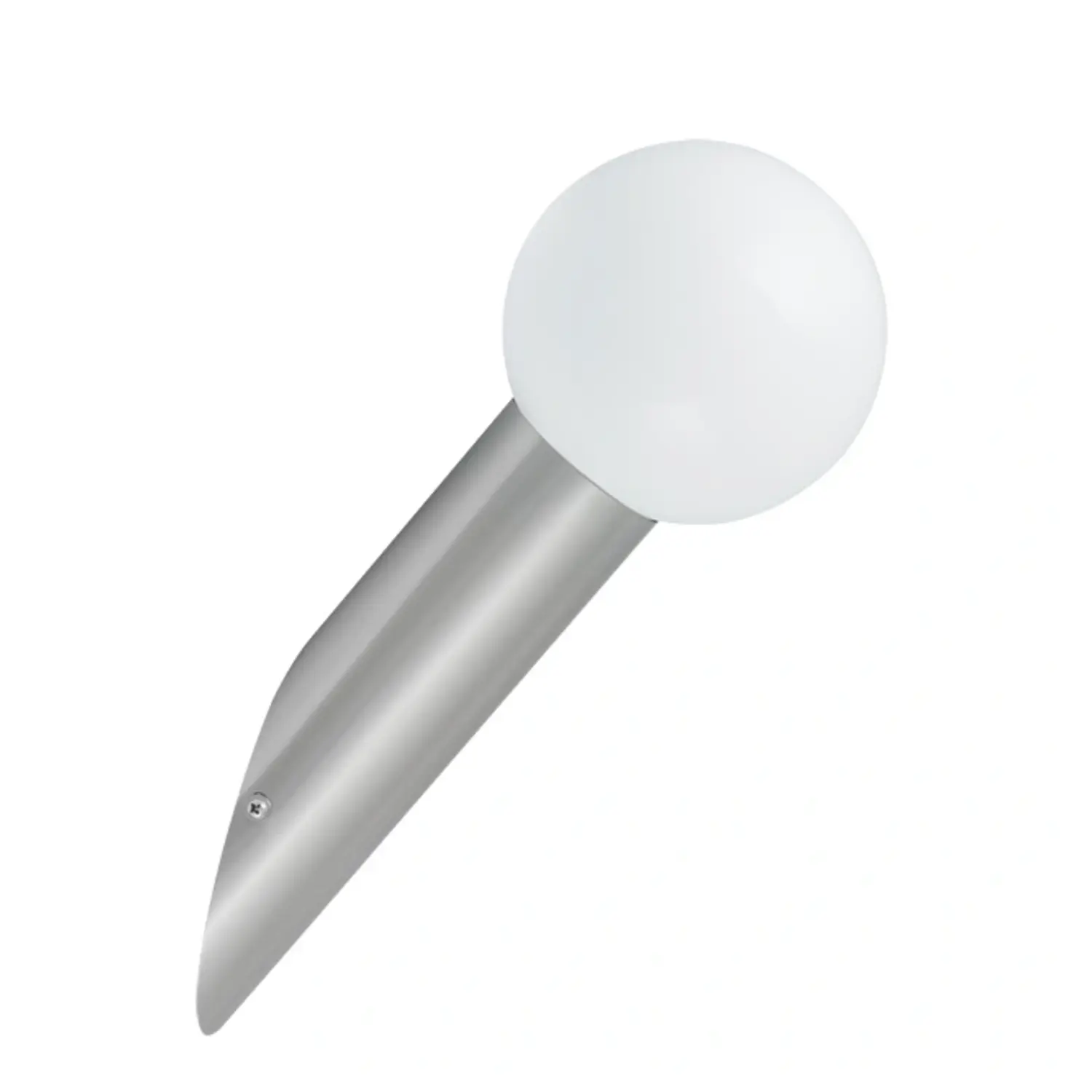 foto del prodotto kanlux plafoniera applique globo da parete giardino terrazza e27 cromo satinato