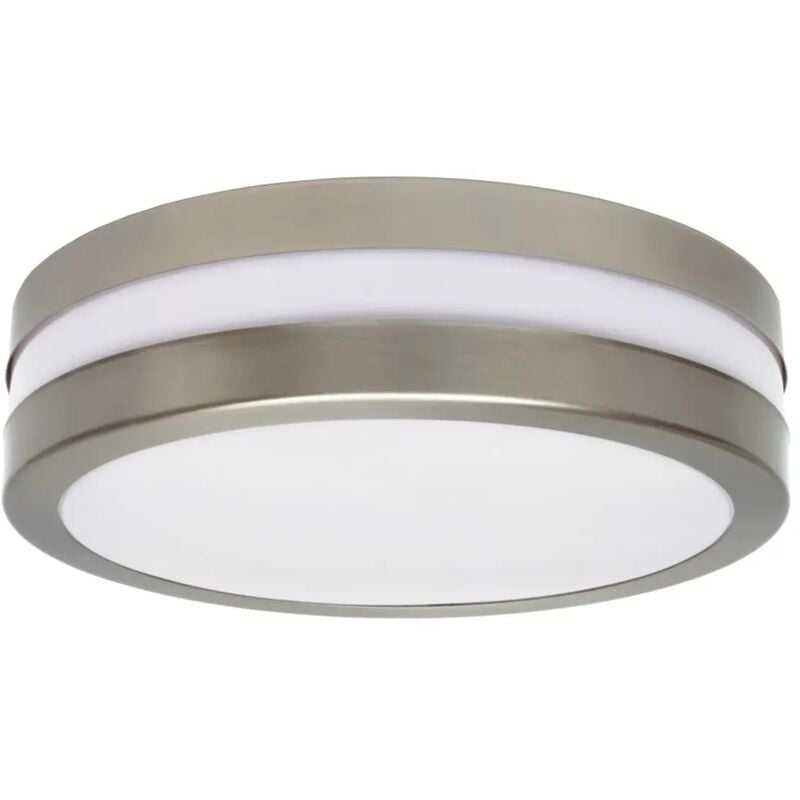 foto del prodotto kanlux plafoniera cromo opaco jurba stagna tondo e27 2 luci
