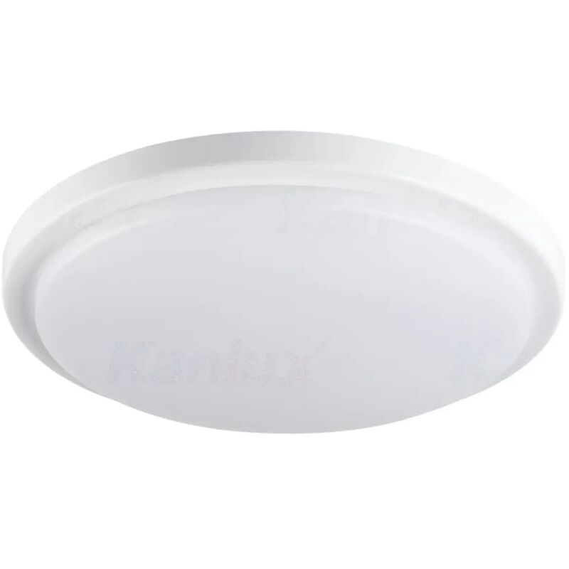 foto del prodotto kanlux plafoniera led stagna parete soffitto bianco naturale sensore di movimento 18 watt