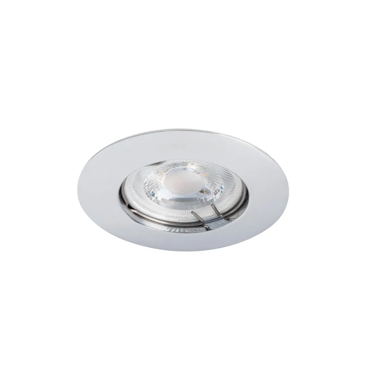 foto del prodotto kanlux porta faretto da incasso decorativo luto gx5,3 cromo fisso foro 75 mm