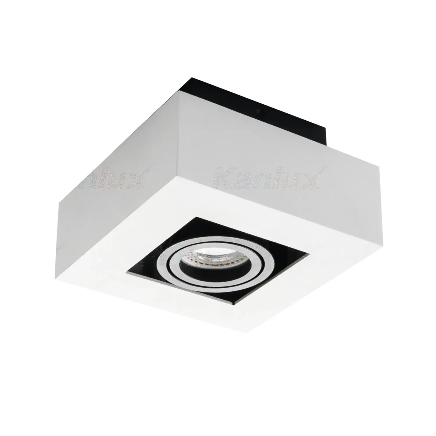 foto del prodotto kanlux porta faretto decorativo stobi dlp lampada parete gu10 bianco 1 luce orientabile