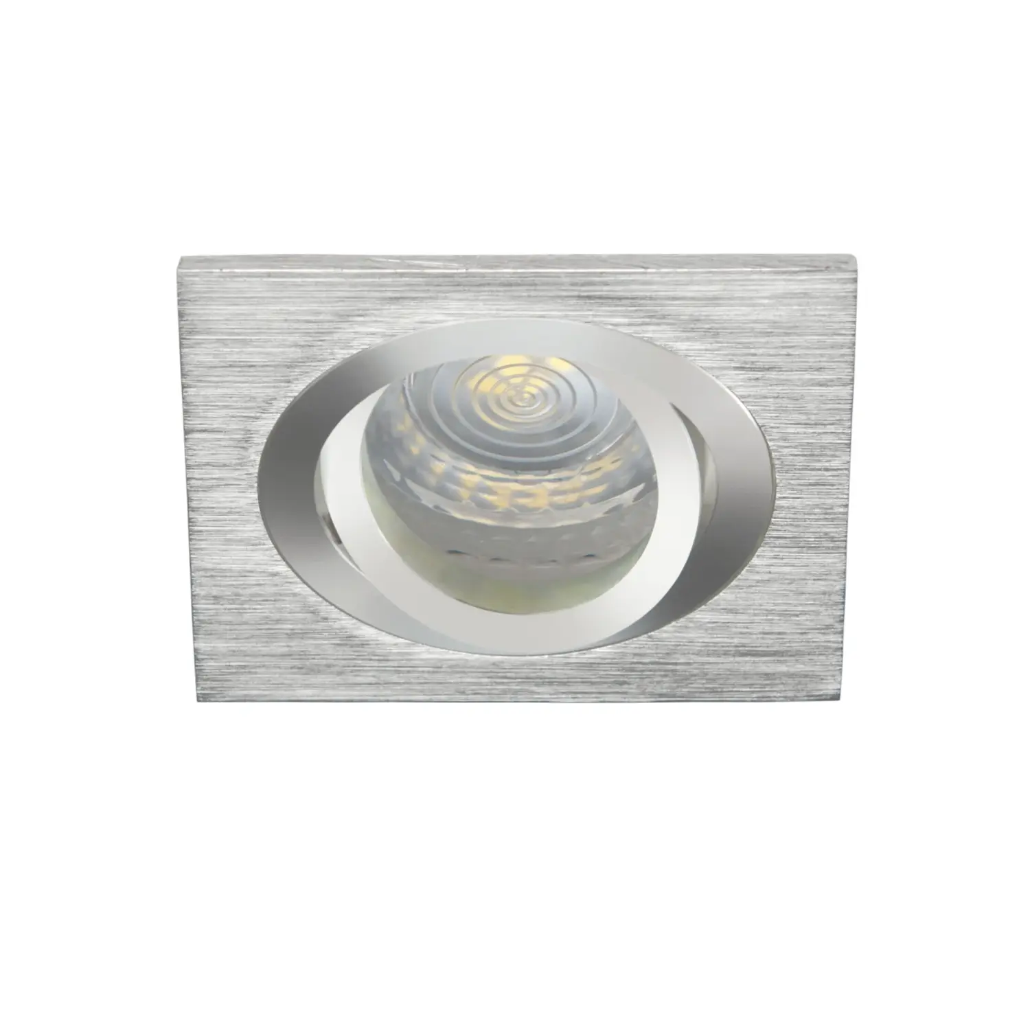 foto del prodotto kanlux porta faretto incasso alluminio decorativo gu10 alluminio 1 luce orientabile quadrato