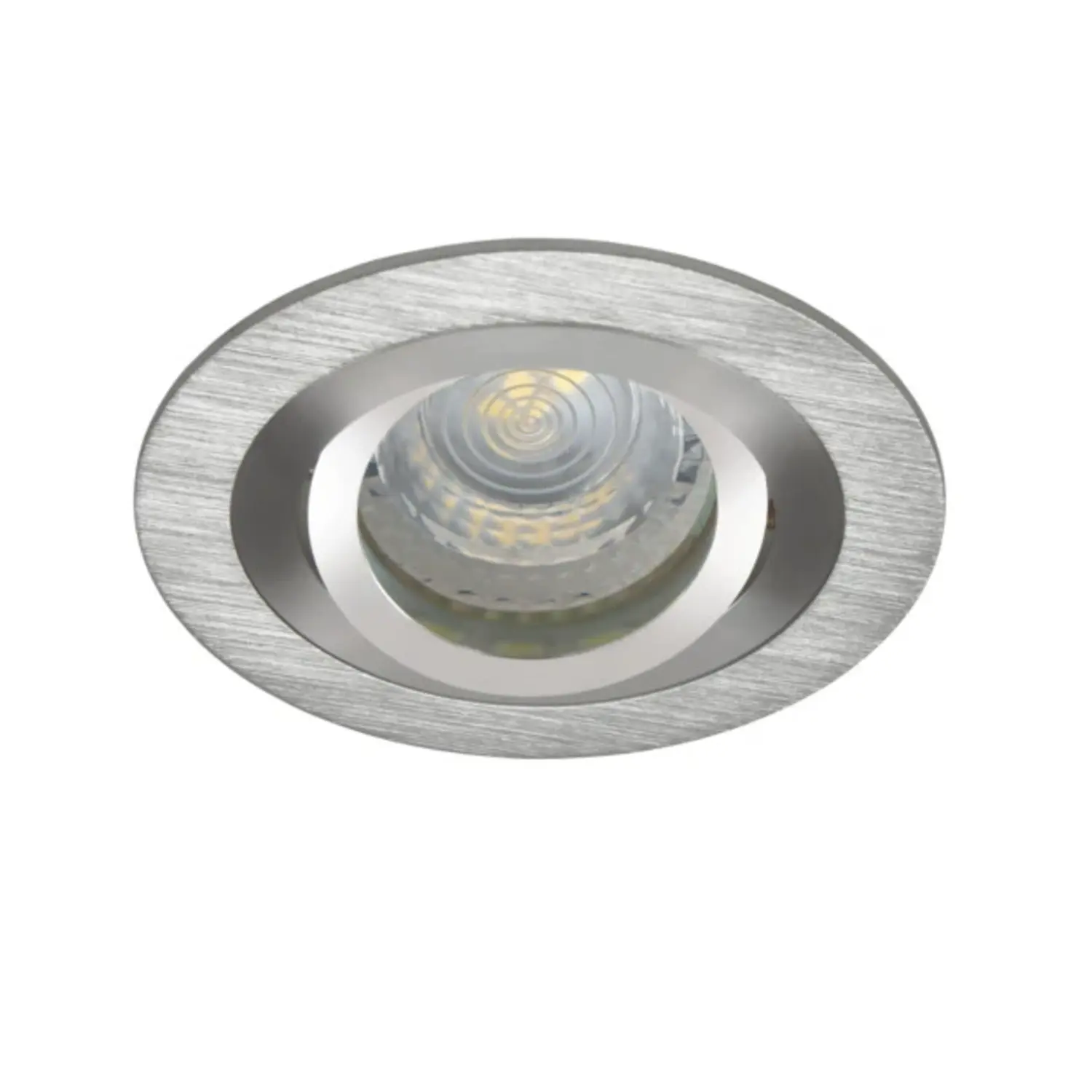 foto del prodotto kanlux porta faretto incasso alluminio decorativo gu10 alluminio 1 luce orientabile tondo