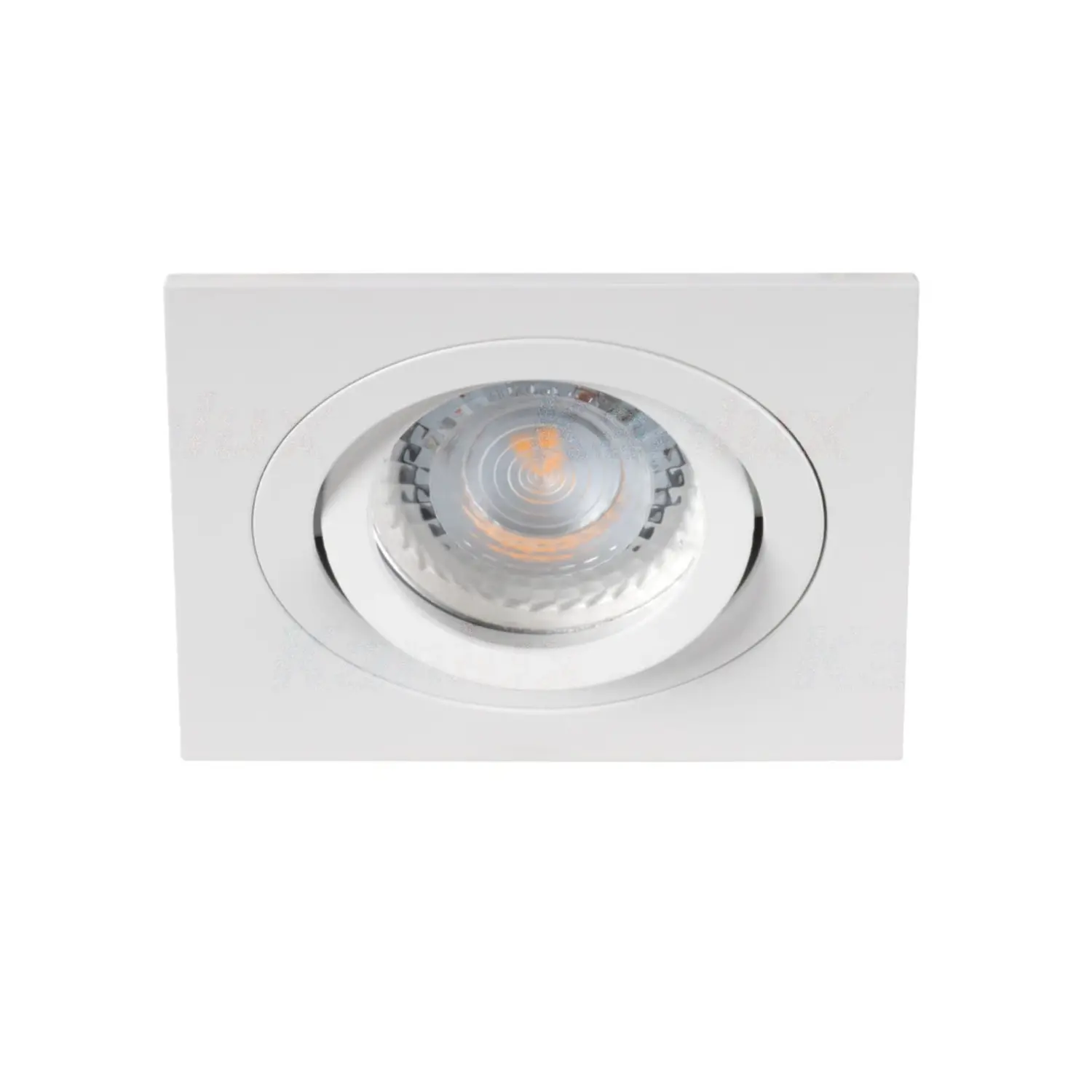 foto del prodotto kanlux porta faretto incasso alluminio decorativo gu10 bianco 1 luce orientabile quadrato