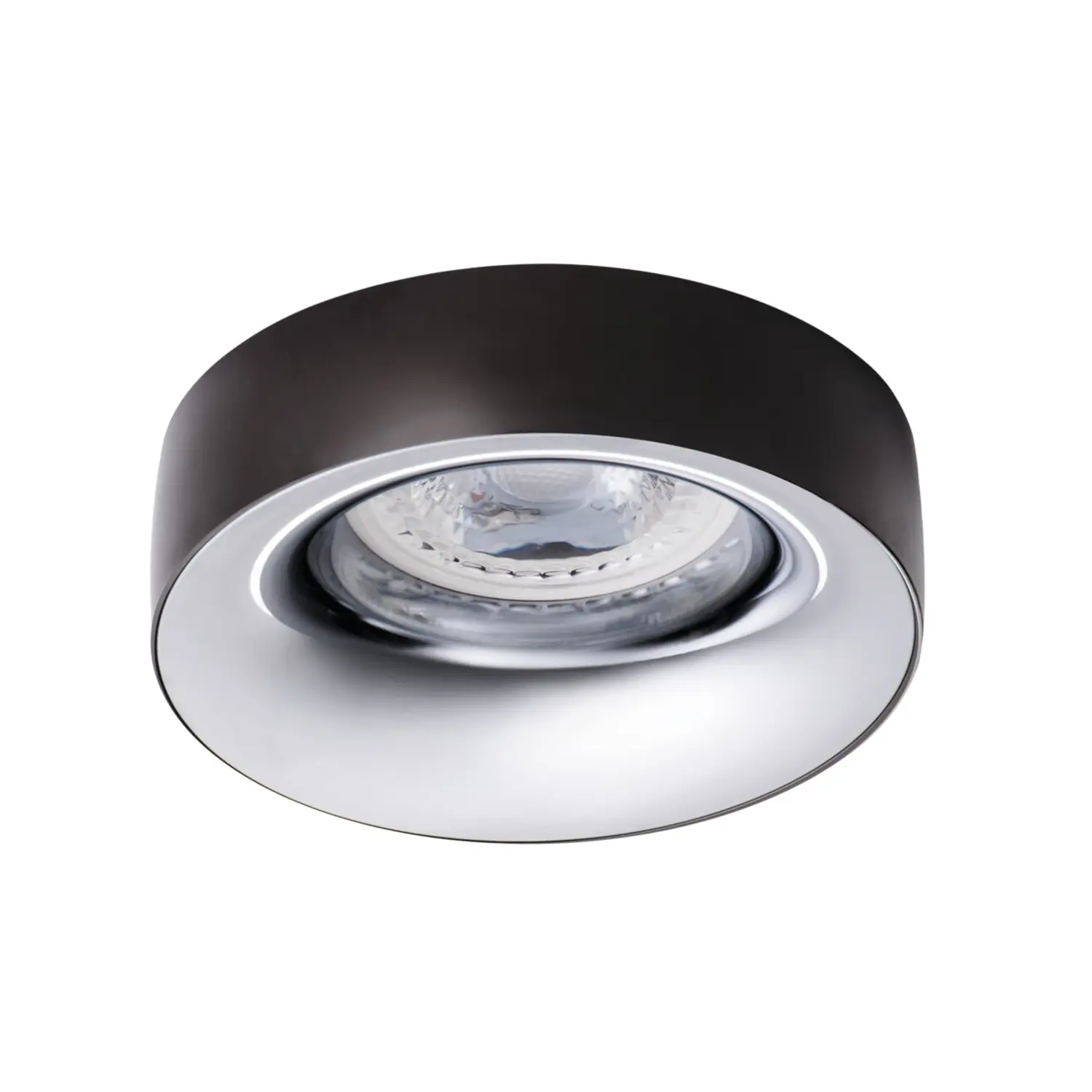 foto del prodotto kanlux porta faretto incasso anello doppio colore 230v gu10 antracite cromo