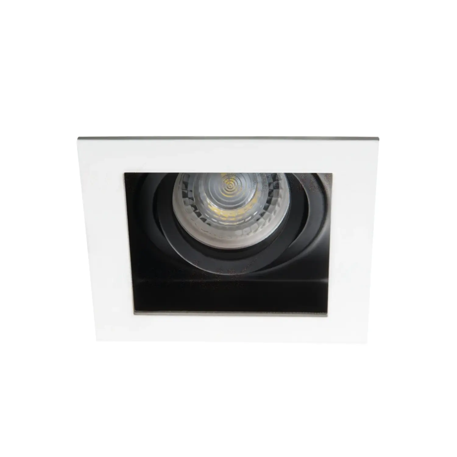 foto del prodotto kanlux porta faretto incasso aret doppio colore gu10 bianco 1 luce orientabile quadrato
