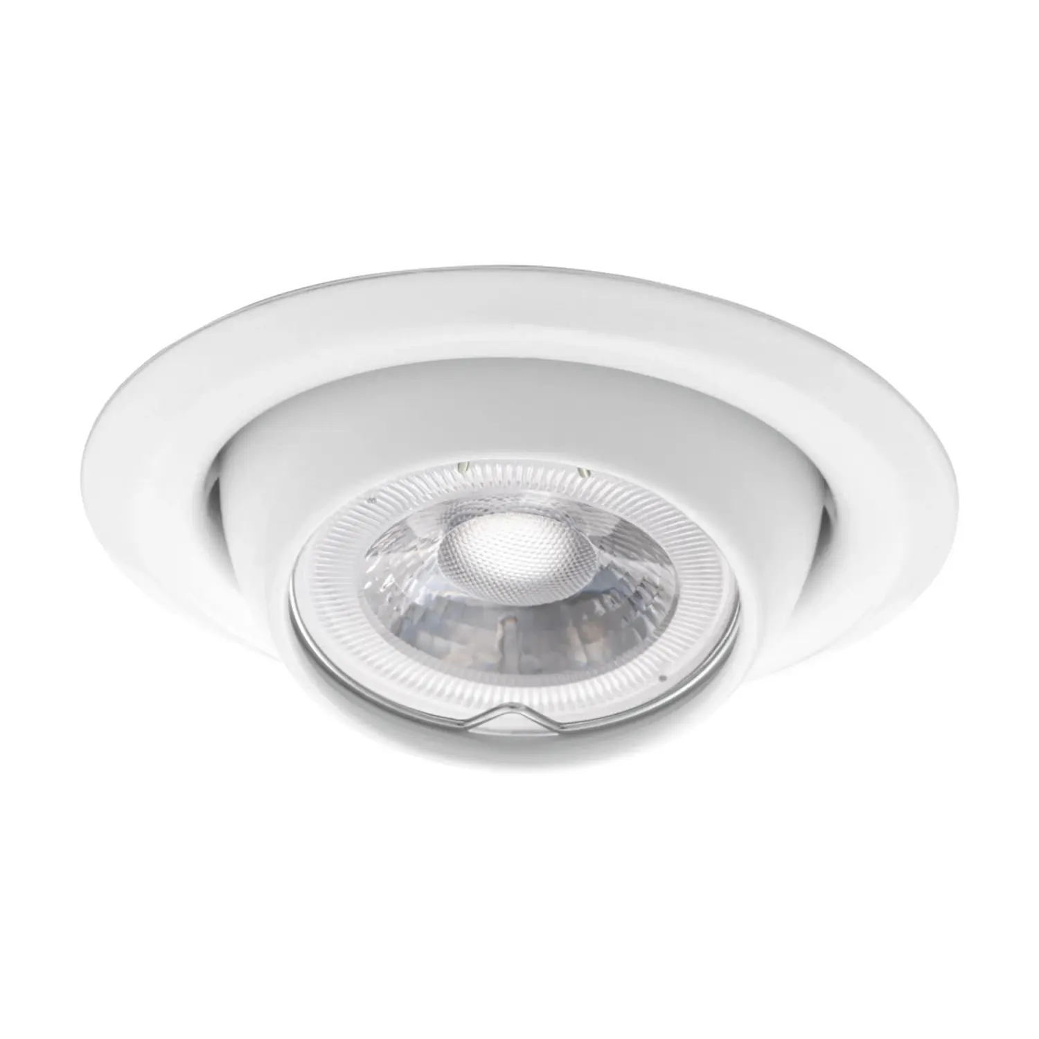 foto del prodotto kanlux porta faretto incasso argus gx5,3 bianco orientabile foro 80 mm tondo debordante