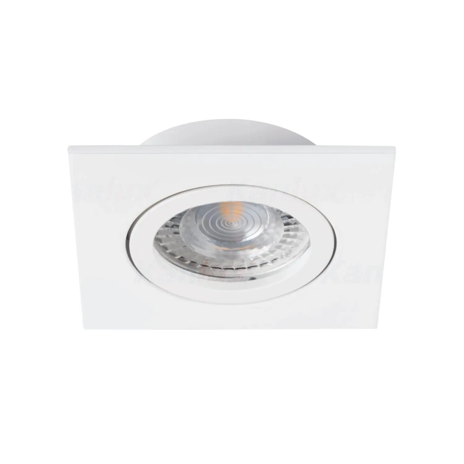 foto del prodotto kanlux porta faretto incasso dalla gx5,3 bianco 1 luce orientabile quadrato