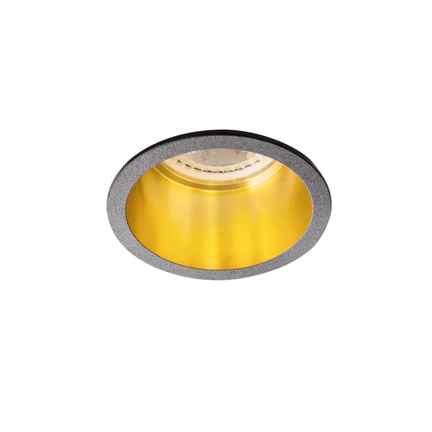 foto del prodotto kanlux porta faretto incasso decoratico spag nero oro 0 mm tondo