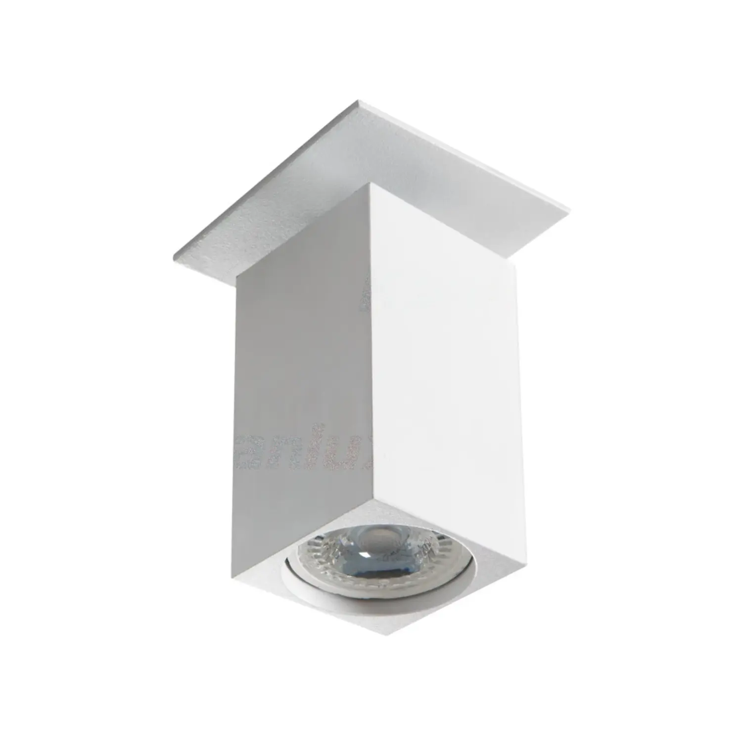 foto del prodotto kanlux porta faretto incasso decorativo sporgente chiro gu10 bianco orientabile quadrato