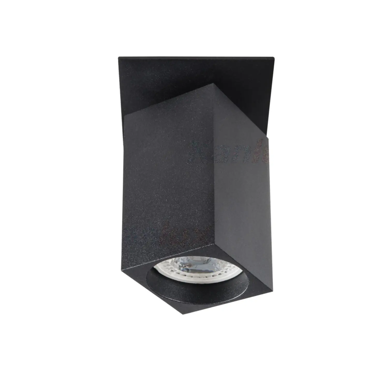 foto del prodotto kanlux porta faretto incasso decorativo sporgente chiro gu10 nero orientabile quadrato