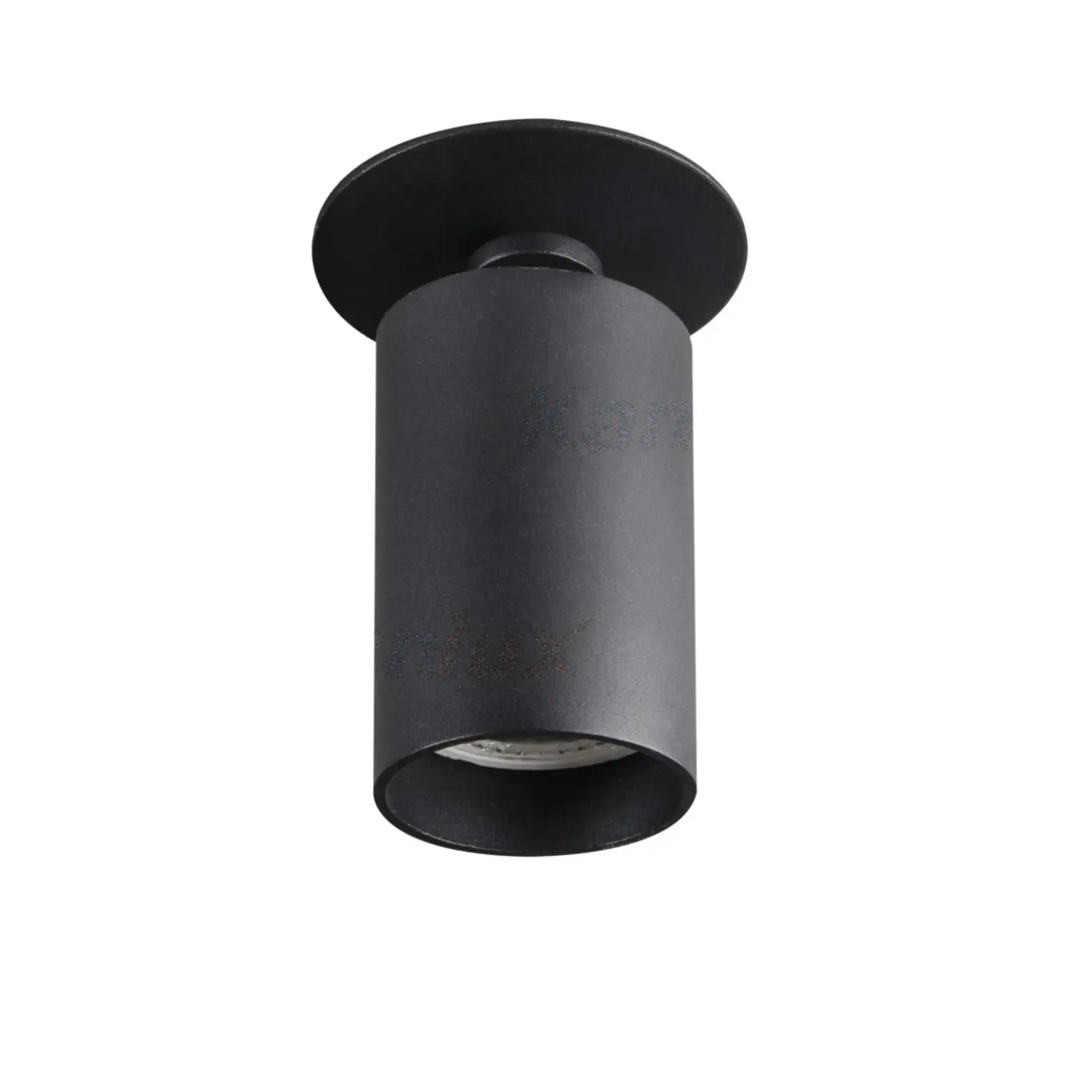 foto del prodotto kanlux porta faretto incasso decorativo sporgente chiro gu10 nero orientabile tondo