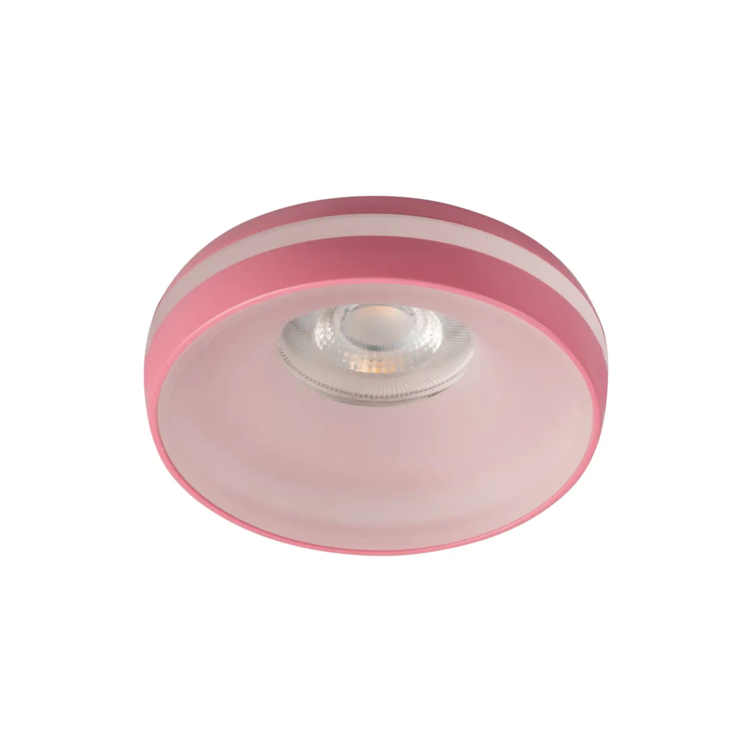 foto del prodotto kanlux porta faretto incasso eliceo decorativo 230v gu10 rosa tondo