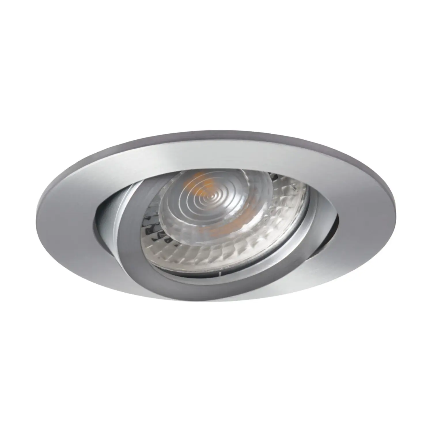 foto del prodotto kanlux porta faretto incasso evit gx5,3 alluminio orientabile foro 70 mm tondo