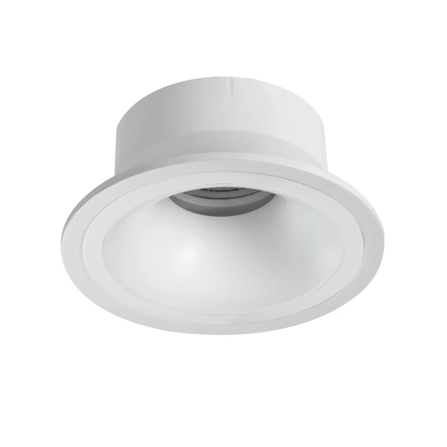 foto del prodotto kanlux porta faretto incasso imines gu10 bianco fisso foro 90 mm tondo