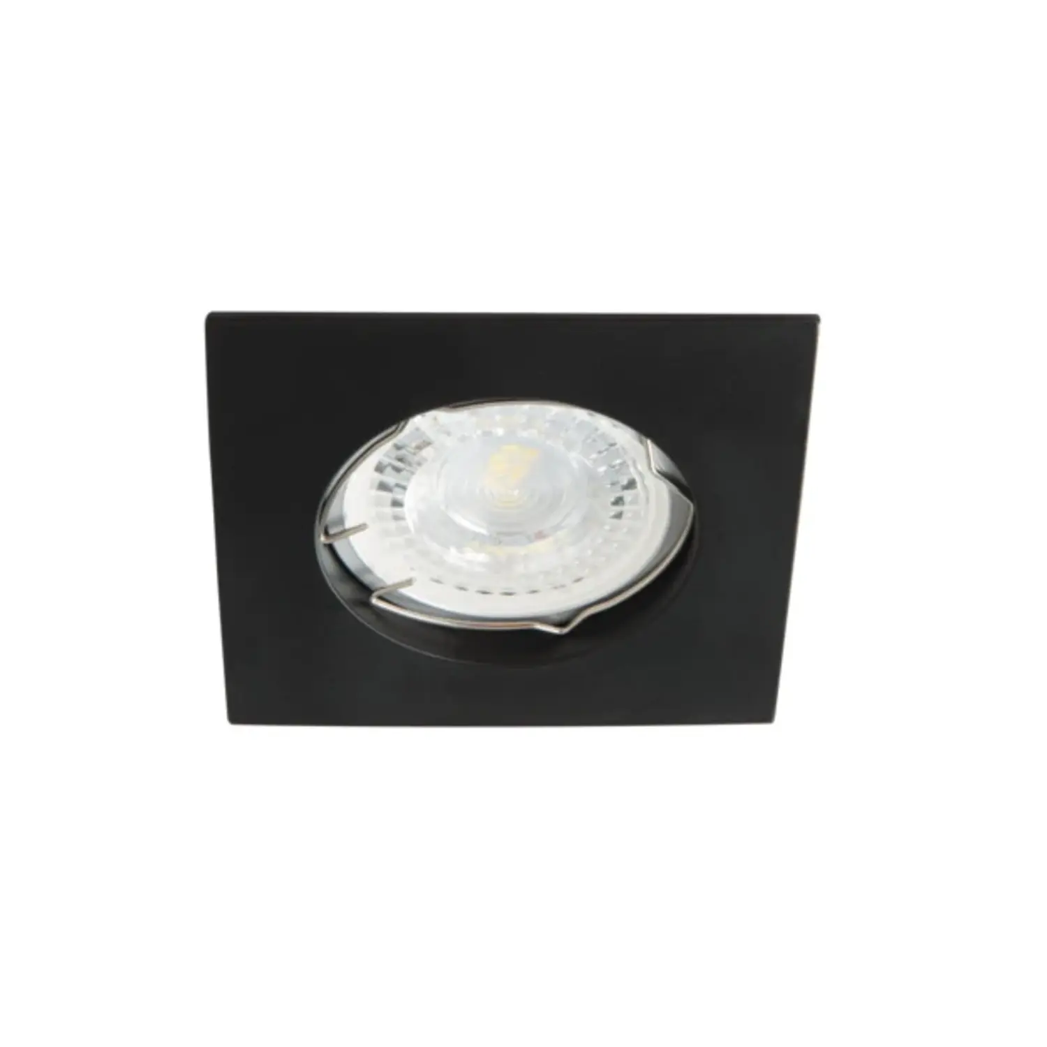 foto del prodotto kanlux porta faretto incasso navi gx5,3 nero fisso foro 70 mm quadrato