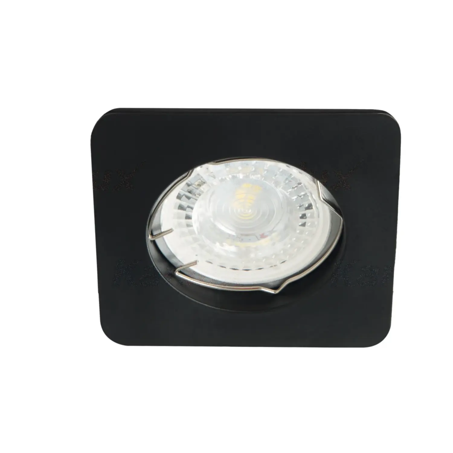 foto del prodotto kanlux porta faretto incasso nesta nero alluminio 1 luce fisso quadrato