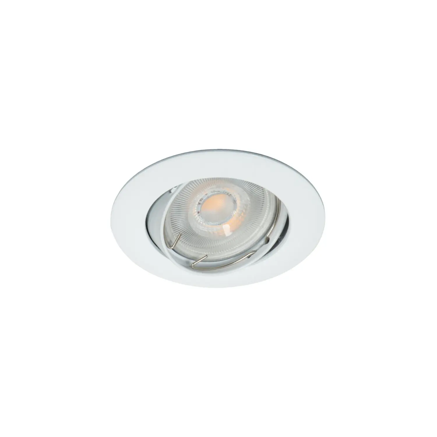 foto del prodotto kanlux porta faretto incasso vidi gx5,3 bianco orientabile foro 75 mm tondo