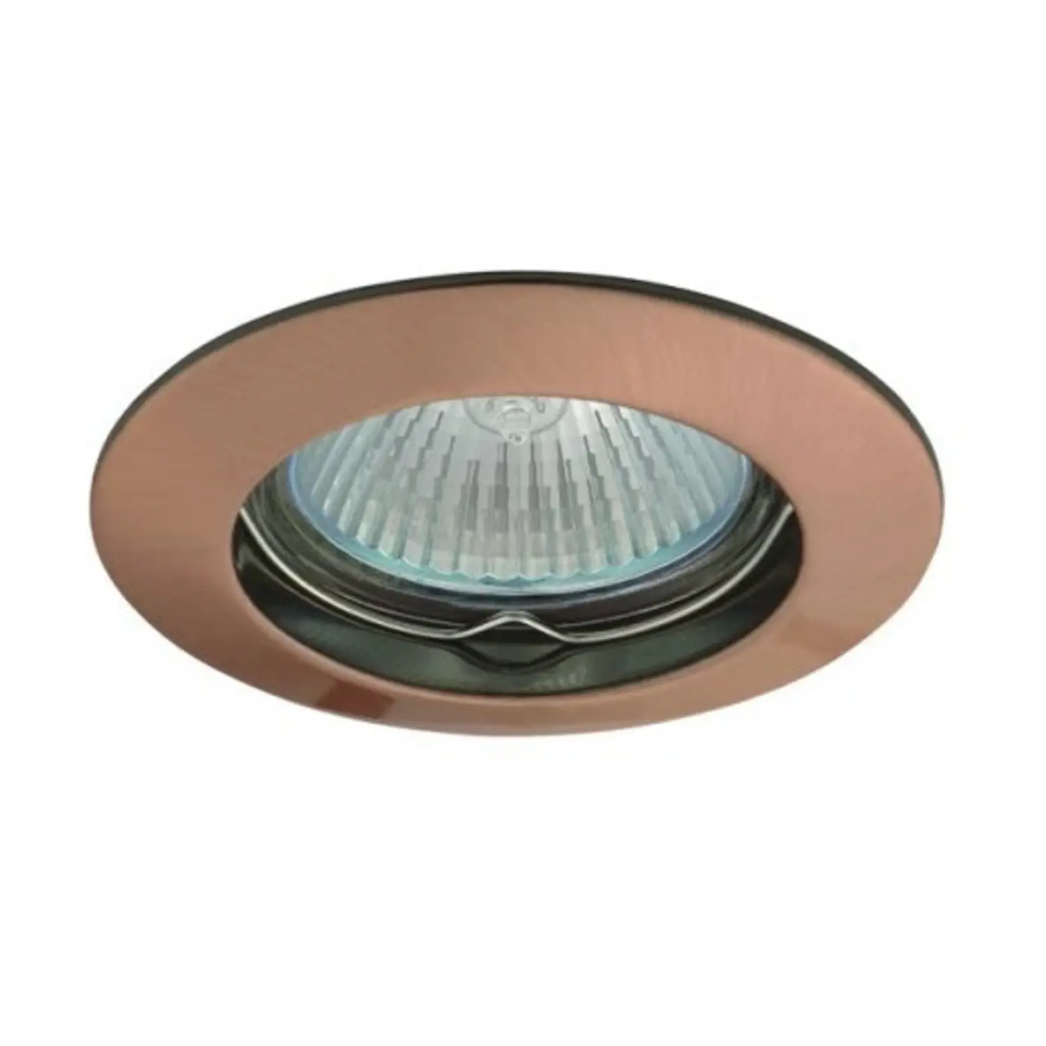 foto del prodotto kanlux porta faretto incasso vidi gx5,3 rame fisso foro 60 mm tondo