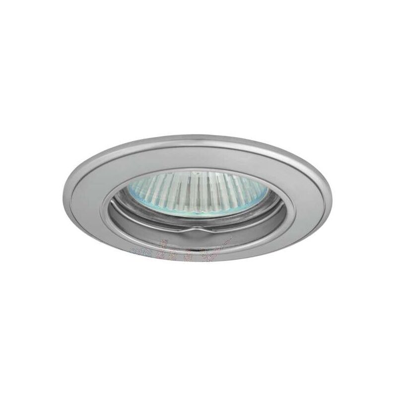 foto del prodotto kanlux porta spot integrato 60 70mm foratura rotonda cromo satinato nichel satinato
