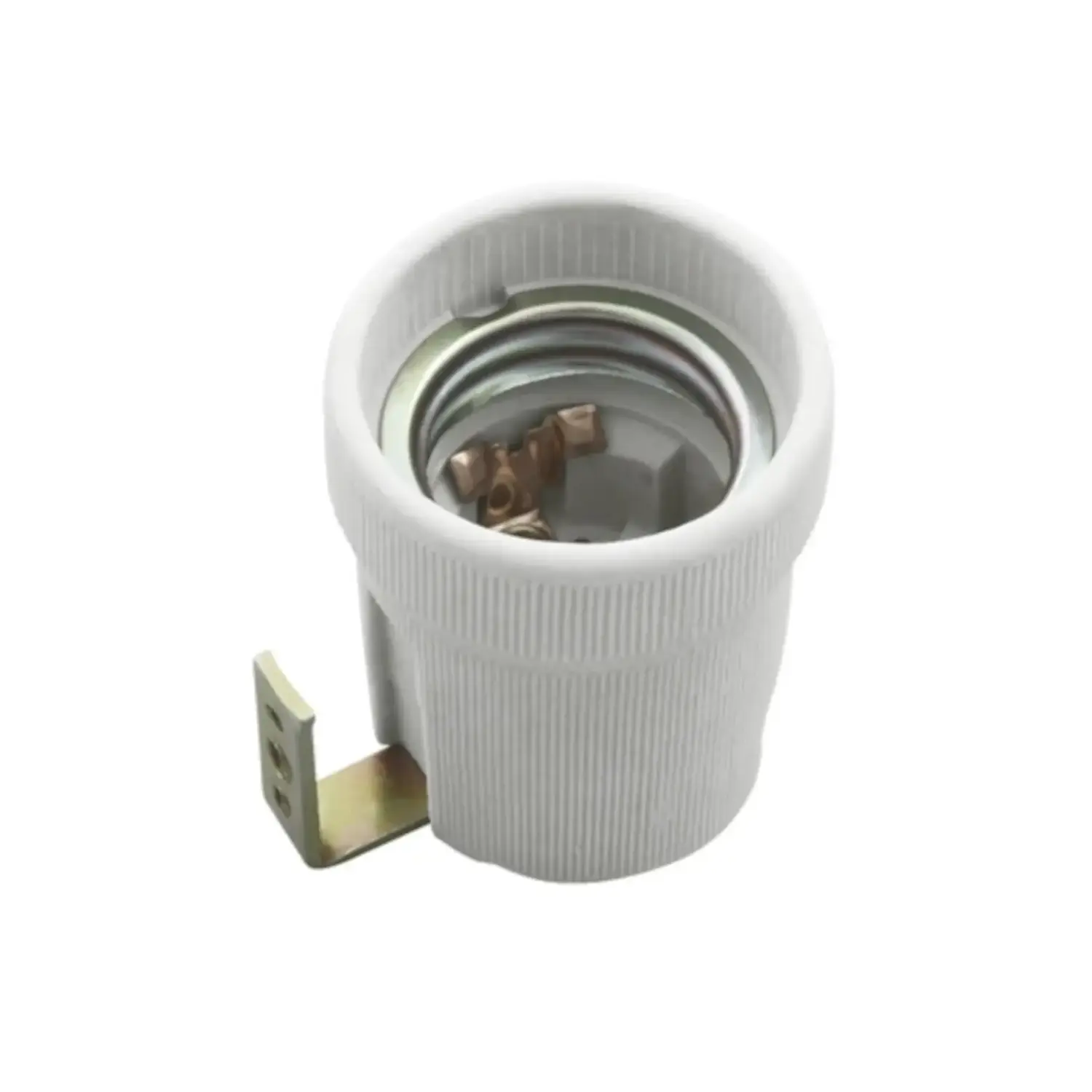 foto del prodotto kanlux portalampada in ceramica con staffetta 90 gradi e27