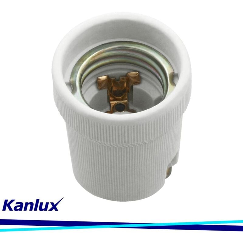 foto del prodotto kanlux portalampada staffetta superiore filettata in ceramica e27
