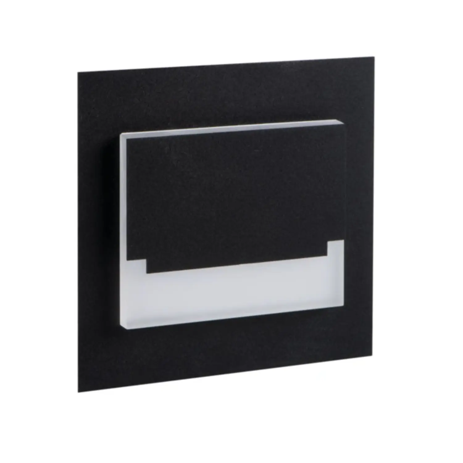 foto del prodotto kanlux segnapasso a led sabik 0,80 watt bianco caldo nero quadrato