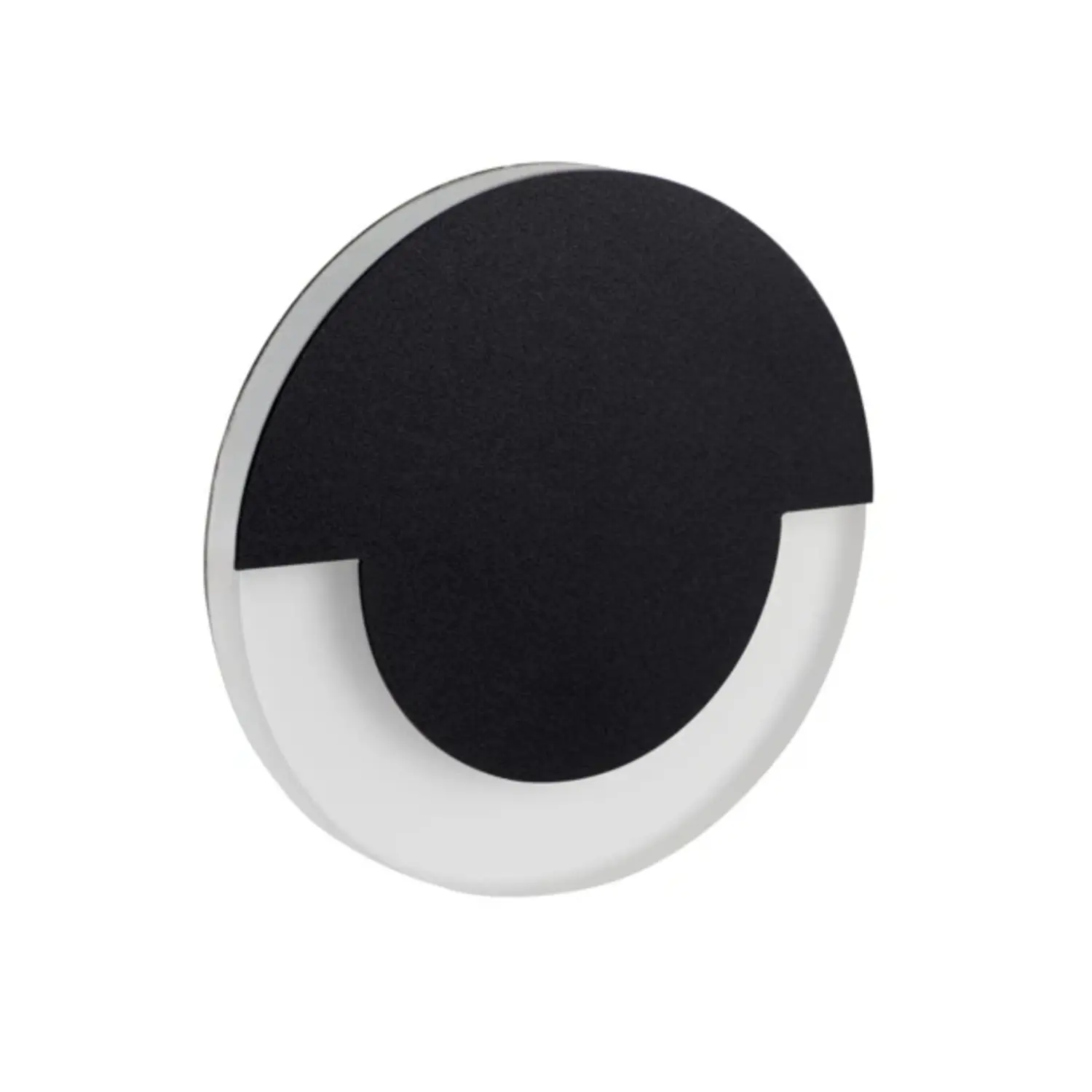 foto del prodotto kanlux segnapasso a led sola incasso 0,80 watt 12 volt bianco naturale nero interno foro 60 mm