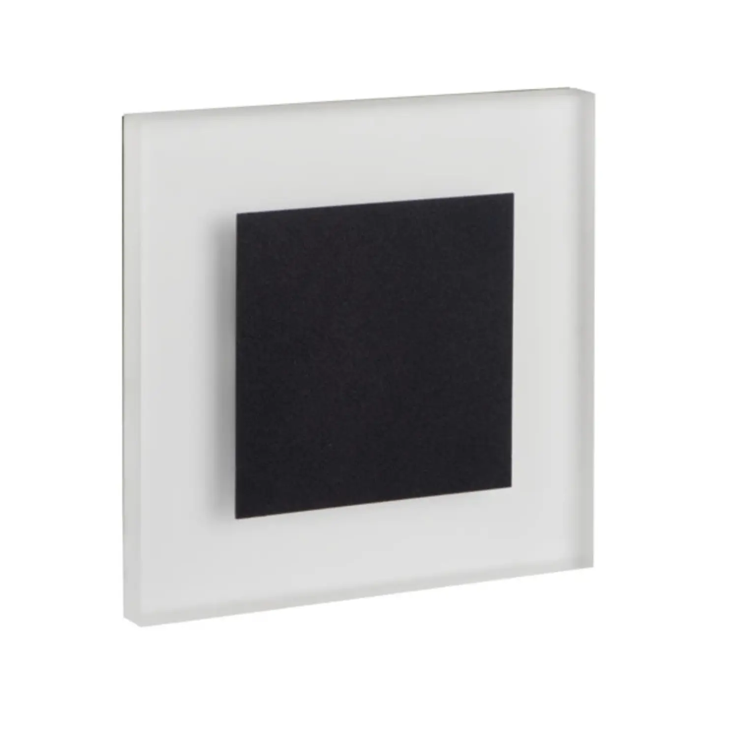 foto del prodotto kanlux segnapasso da incasso led 0,80 watt 12 volt bianco naturale nero quadrato