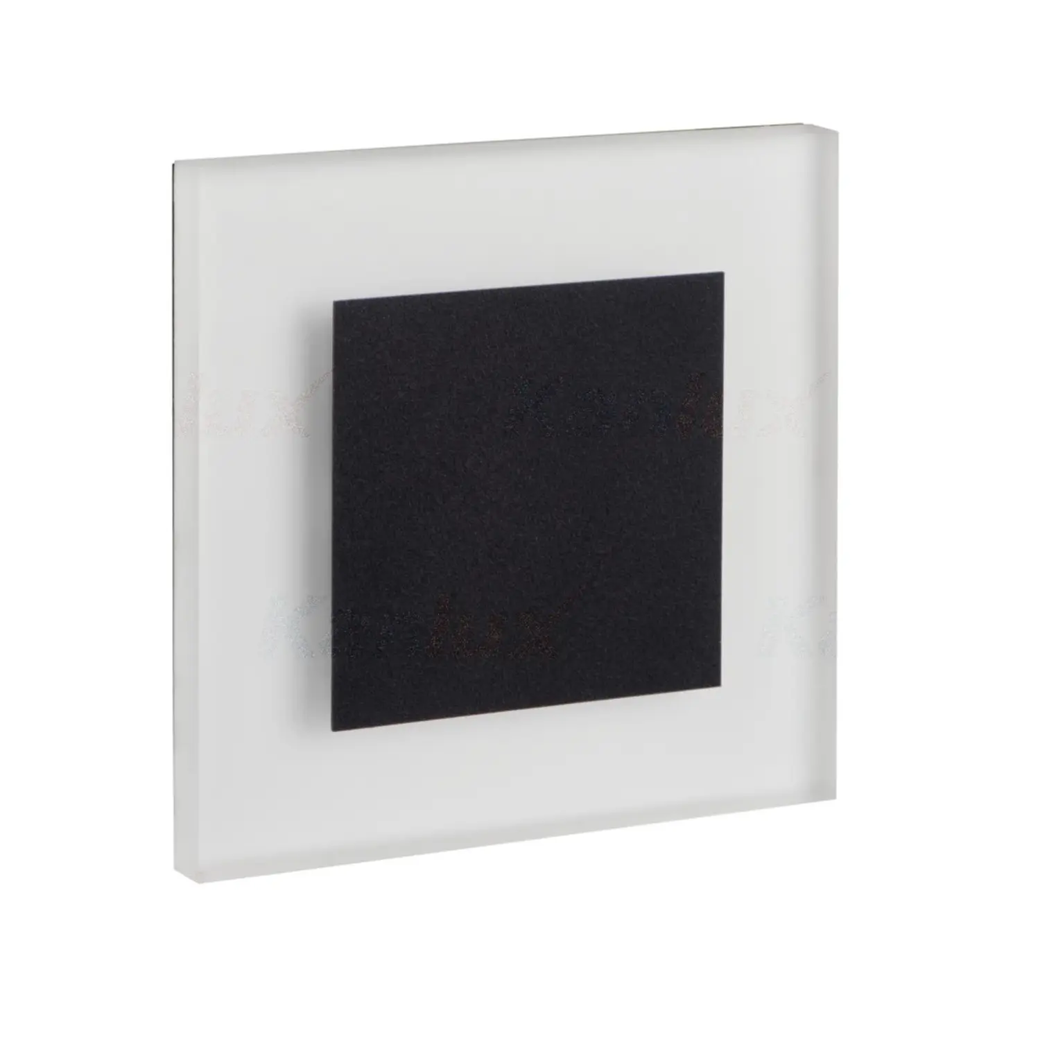 foto del prodotto kanlux segnapasso da incasso led 1,30 watt 220 240 volt bianco naturale nero quadrato