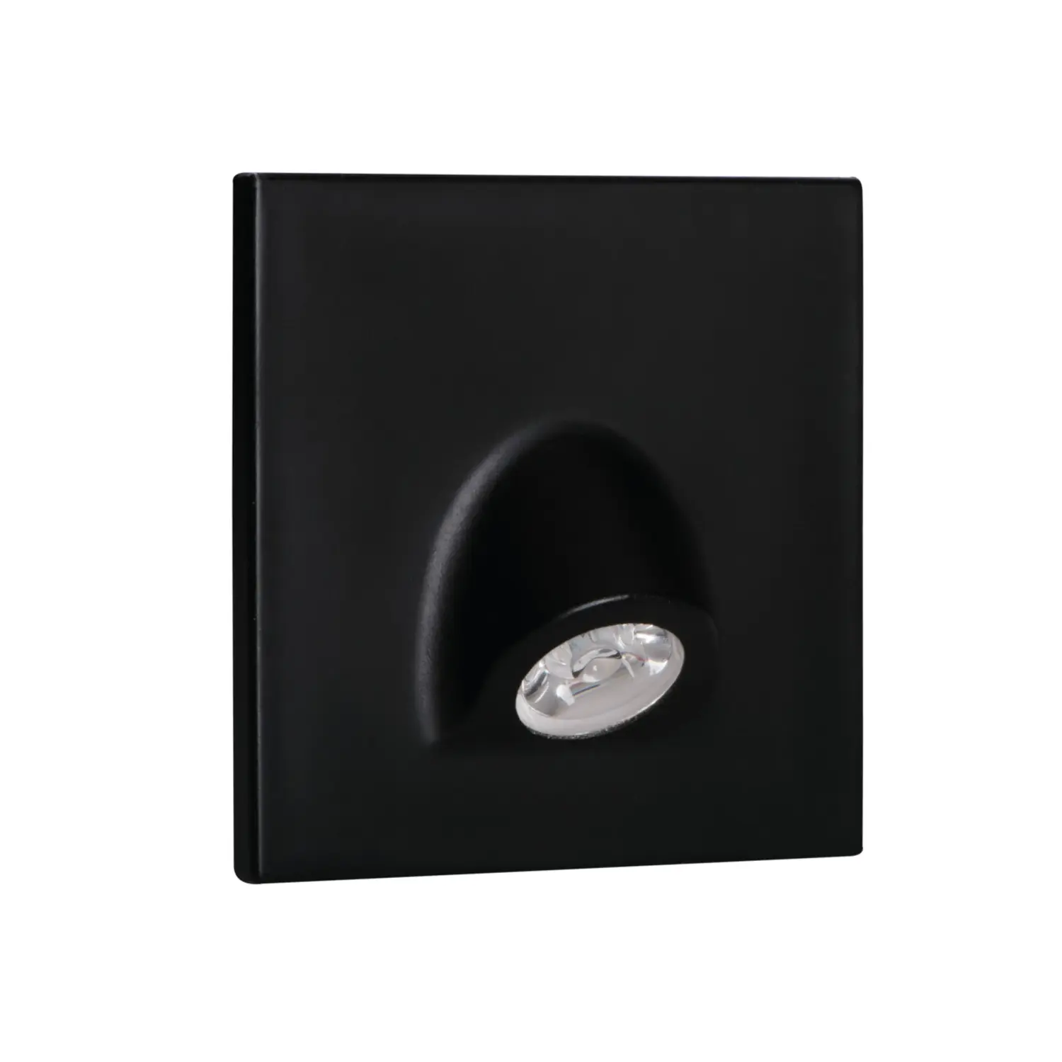 foto del prodotto kanlux segnapasso led mefis scale 0,70 watt bianco naturale nero foro 60 mm quadrato