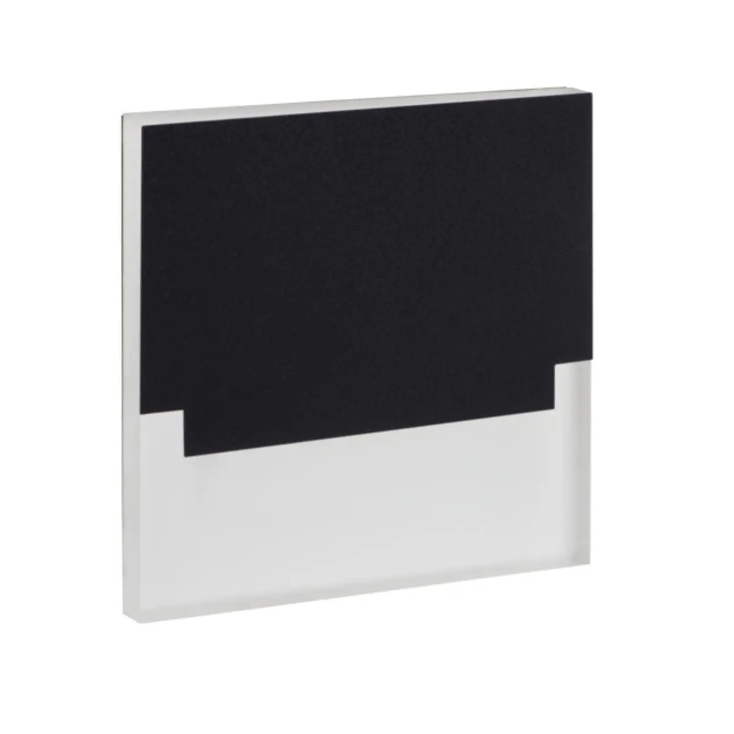 foto del prodotto kanlux segnapasso led sabik scala 0,80 watt 12 volt bianco caldo nero quadrato