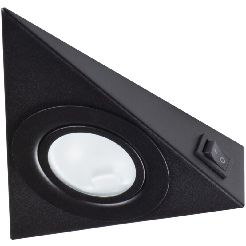 foto del prodotto kanlux spot sotto mobili zepo acciaio nero montaggio velo g4 130x130mm