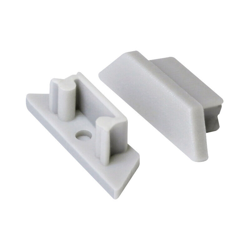 foto del prodotto kanlux stopper profilo chiusura a profilato in alluminio plastico grigio ultra leggero