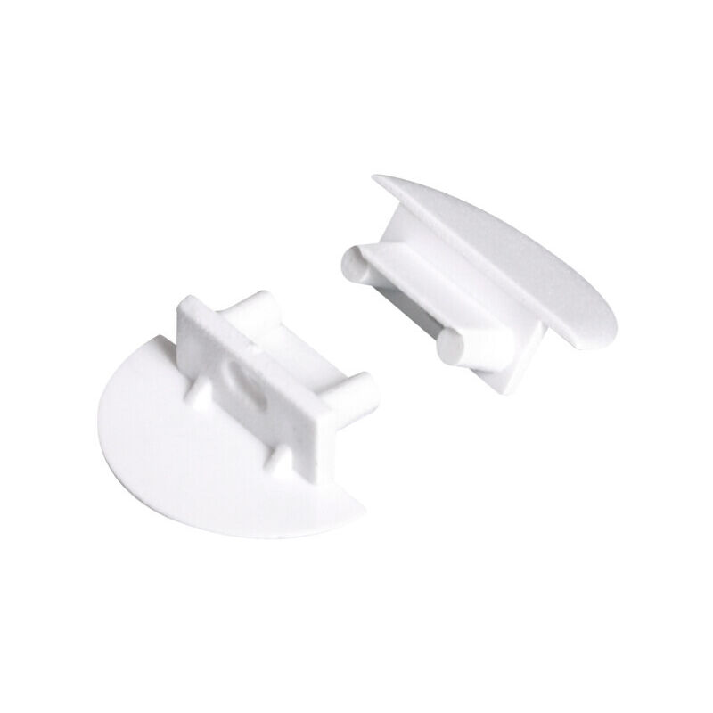 foto del prodotto kanlux stopper profilo chiusura profilata in alluminio plastica bianca leggera