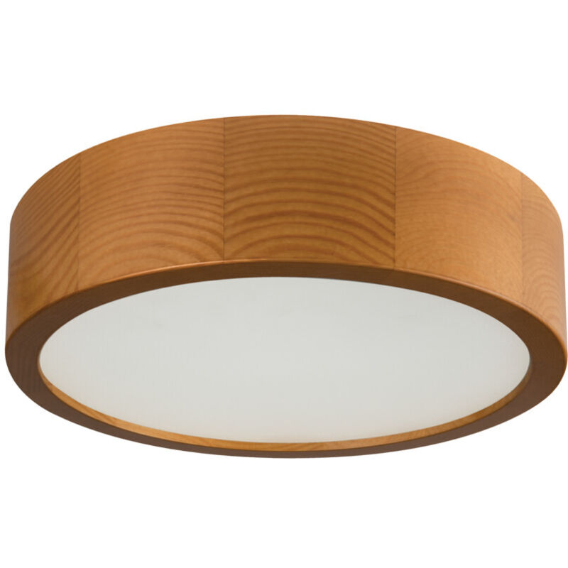 foto del prodotto kanlux tavolino jasmin legno e vetro satinato rotondo 275mm e27
