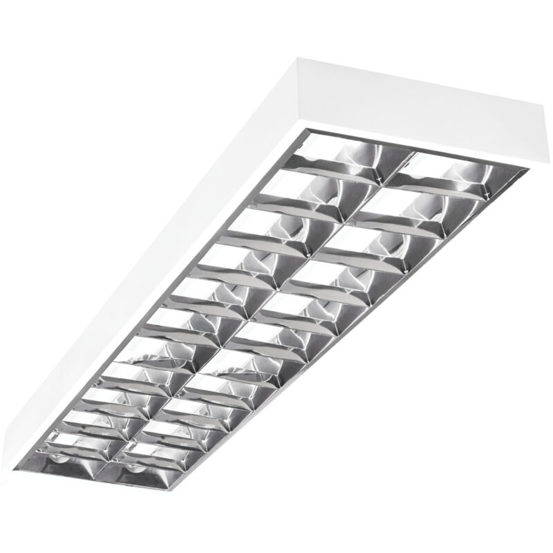 foto del prodotto kanlux tavolo a griglia in alluminio notus ufficio e industria 2x36w 1225x295mm bianco