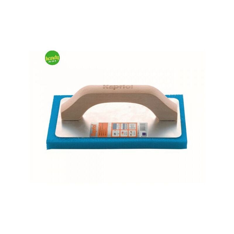 foto del prodotto kapriol frattone gommaspugna manico ergonomico in legno base alluminio 14x21cm blu