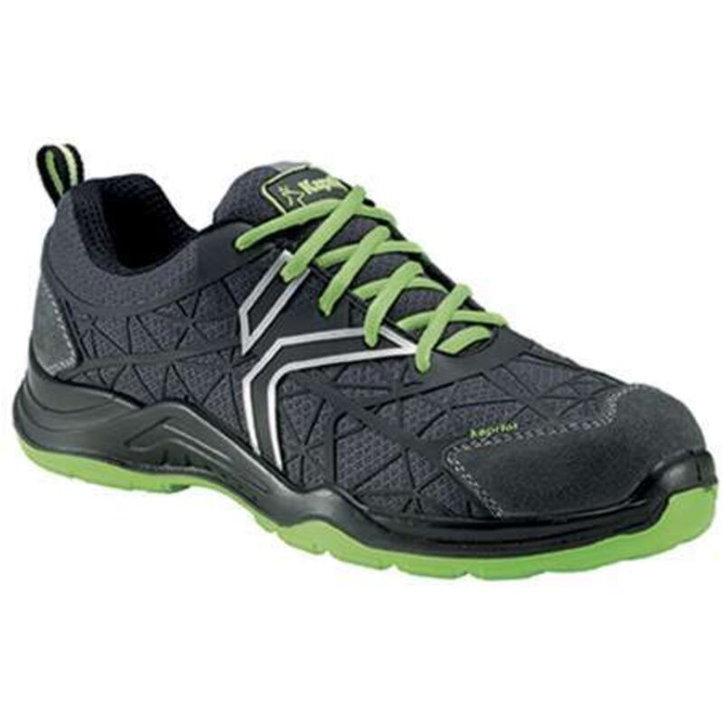 foto del prodotto kapriol - scarpe antinfortunistiche basse spider, colore nero/verde t45