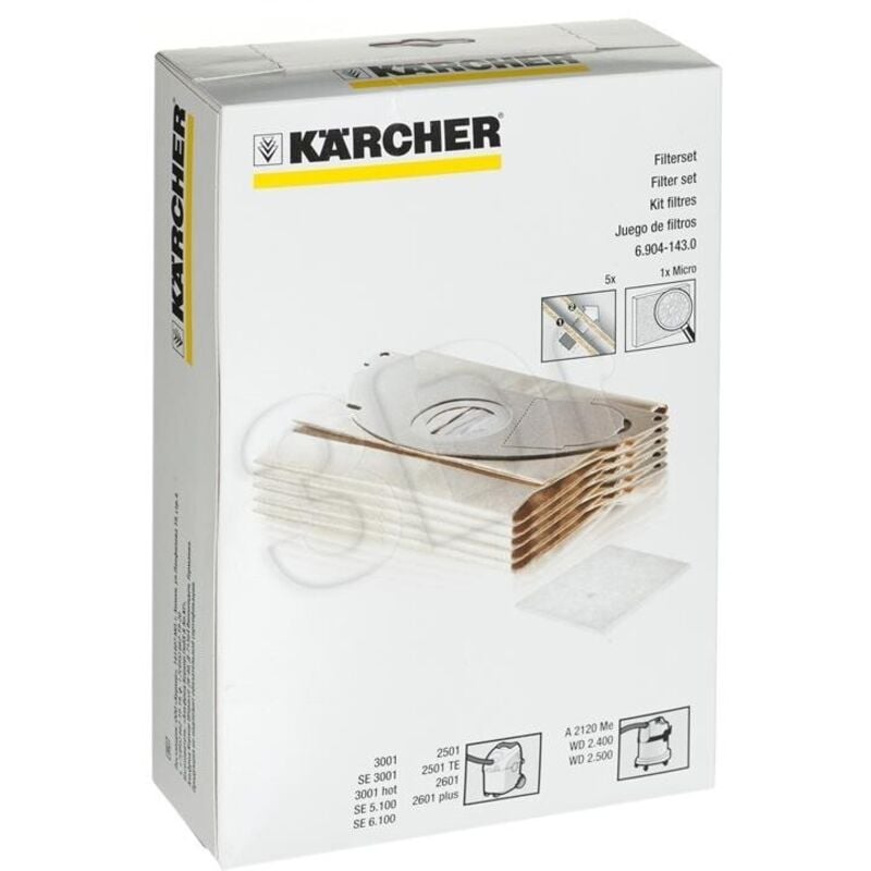 foto del prodotto karcher 5 sacchetti per se 5.100 eu 6.904 143.0