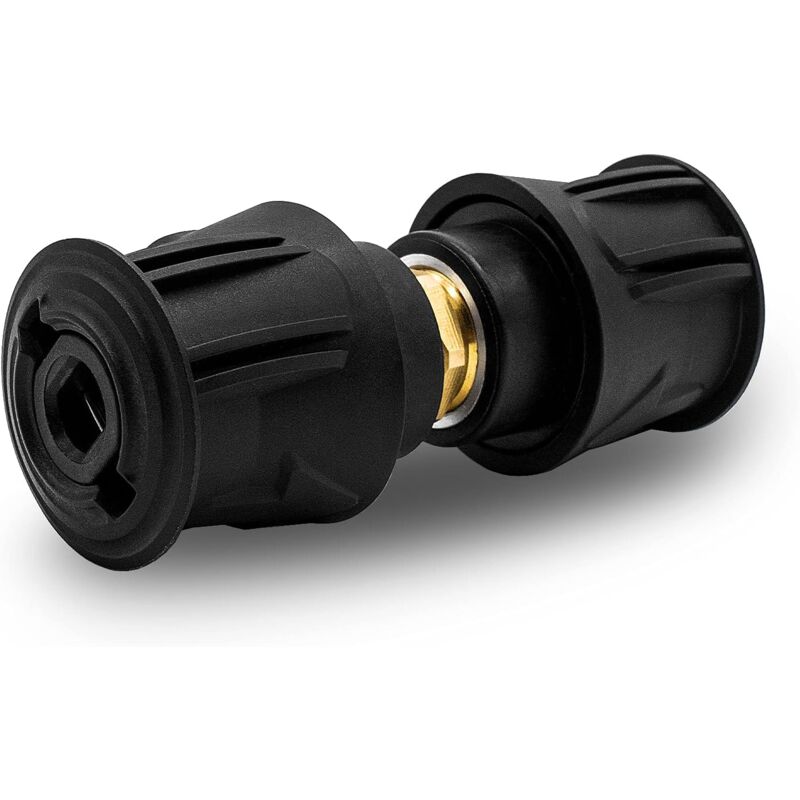 foto del prodotto karcher accessori per idropulitrice attacco rapido ad alta pressione a doppia testa, adattatore per collegamento tubo, confezione da 2