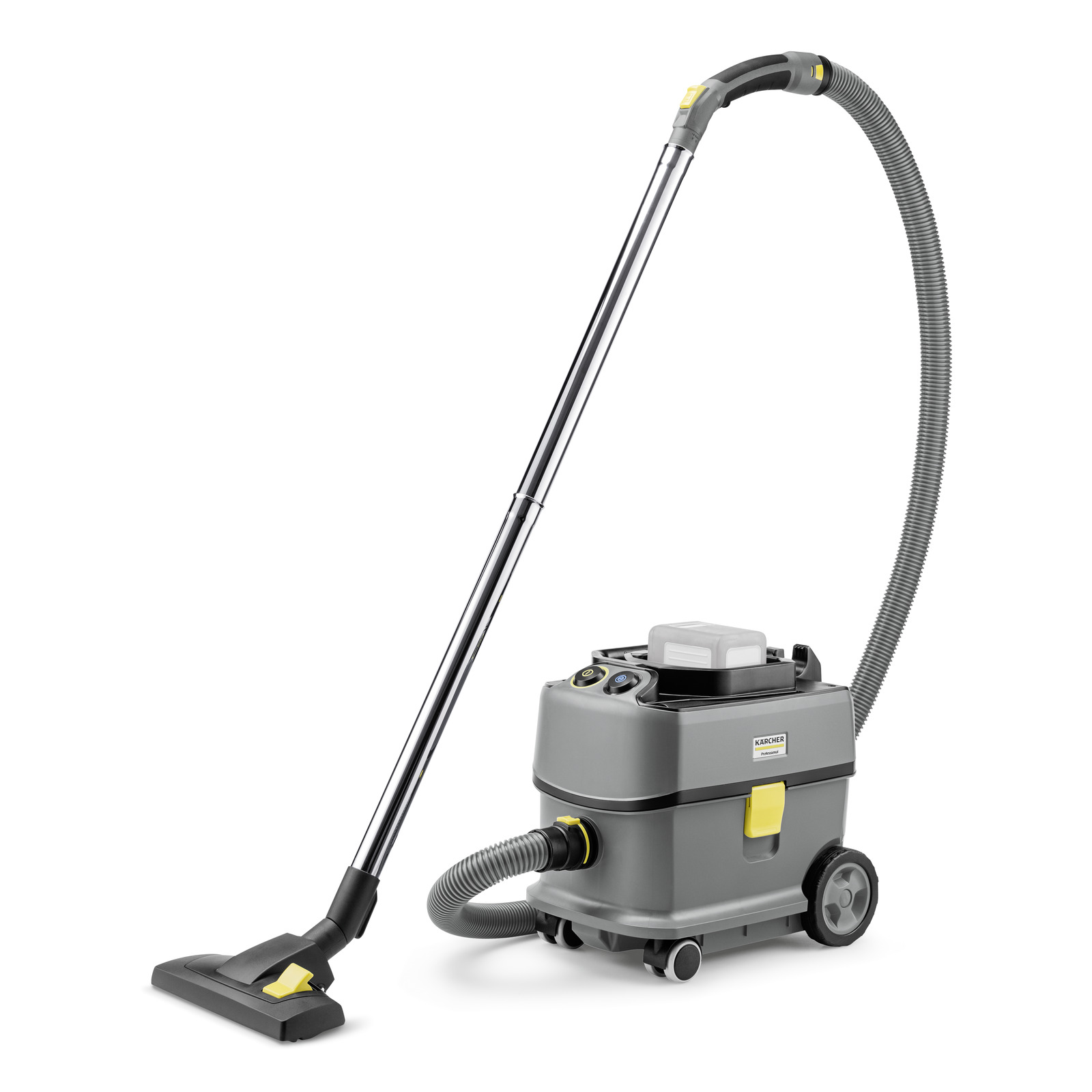 foto del prodotto karcher aspirapolvere professionale a batteria t 10 1 bp capacit del contenitore 10 l materiale vano di raccolta plastica con materiale riciclato rumorosit 57 db a 