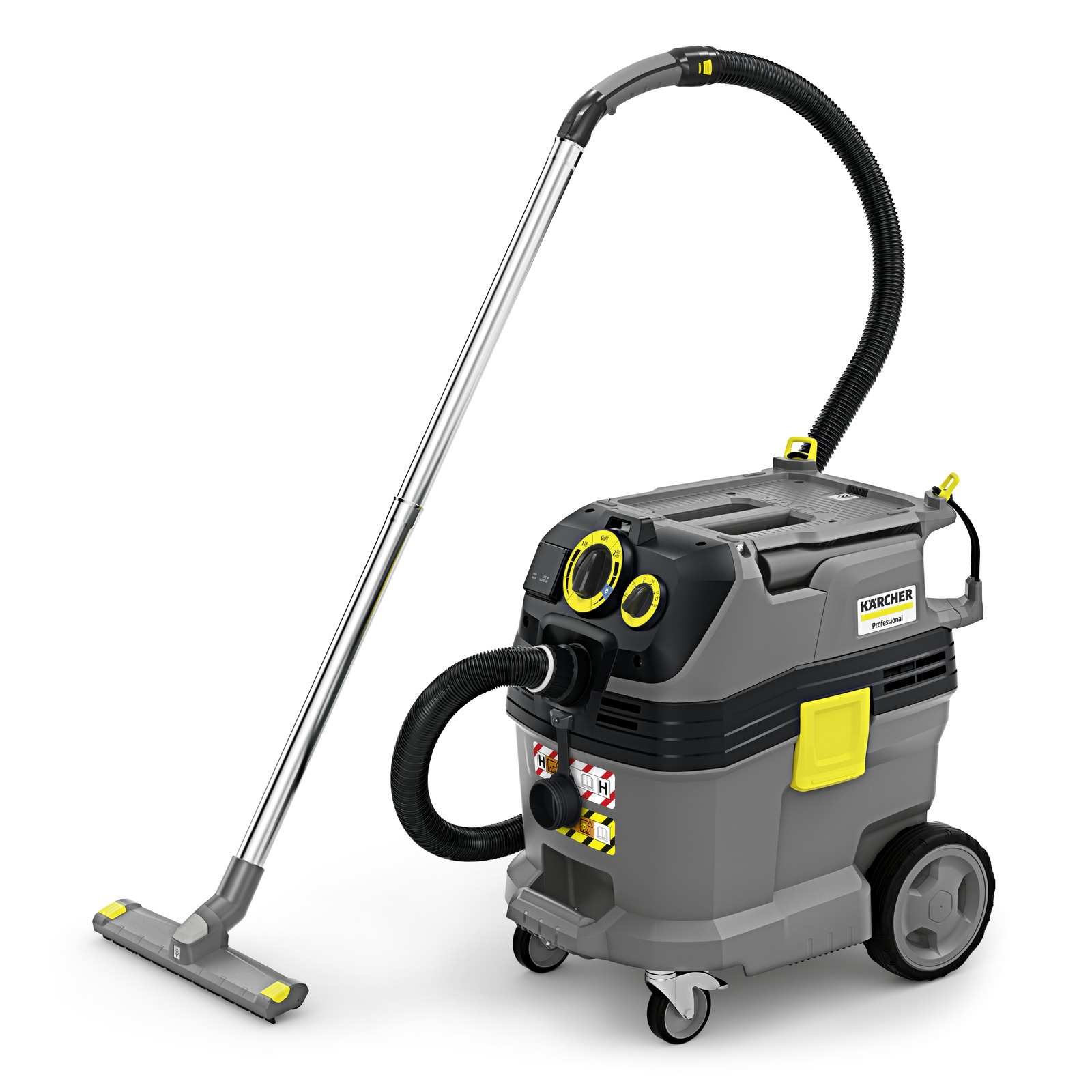 foto del prodotto karcher bidone aspiratutto professionale nt 30/1 tact te h - portata aria 74 l/s - aspirazione 273 / 27.3 mbar / kpa - capacità del contenitore 30 l