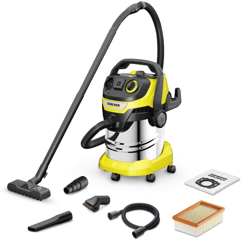 foto del prodotto karcher bidone aspiratutto solido liquidi wd 5 p s v 25 5 22 workshop potenza allacciata 1100 w capacit vano raccolta 25 l materiale vano